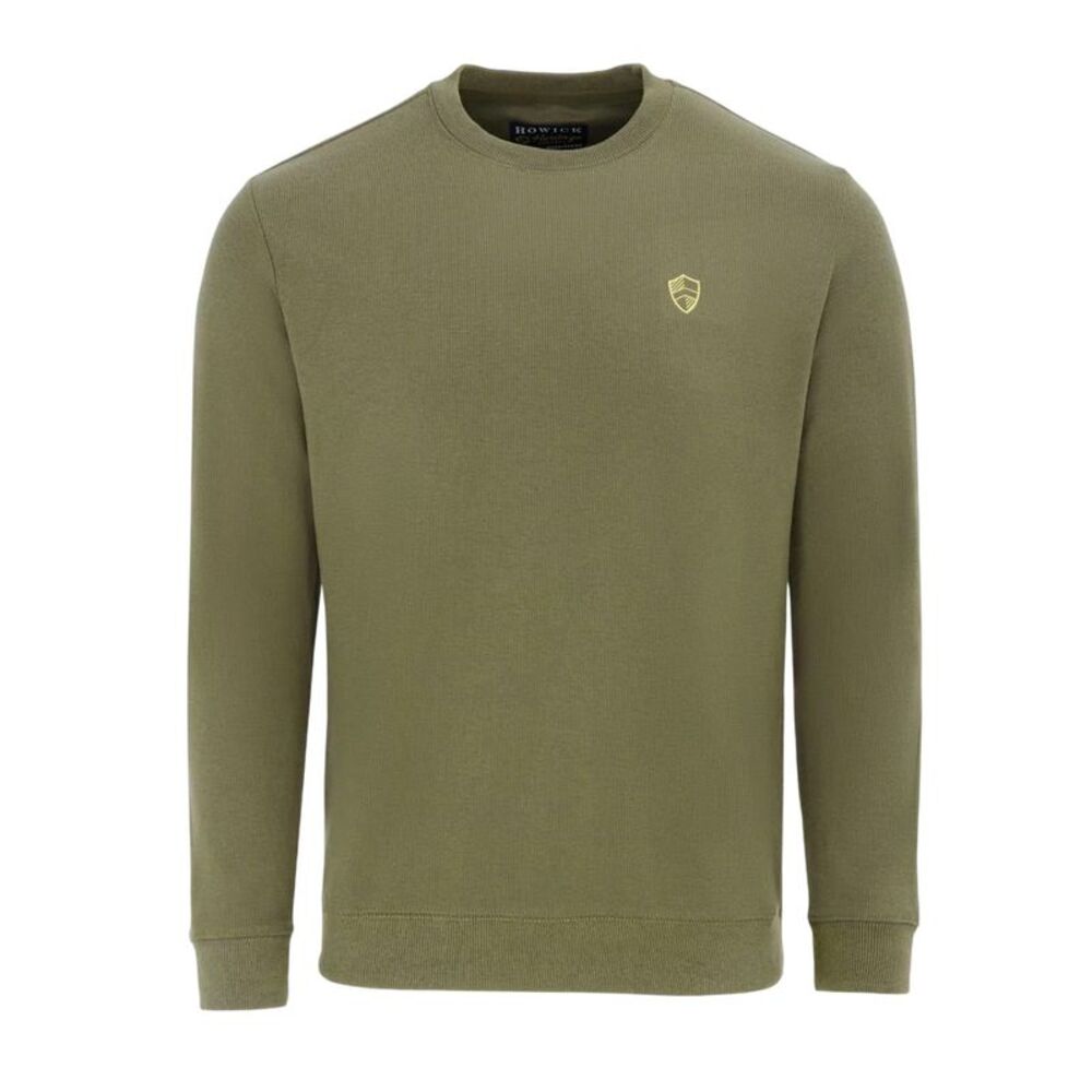 Howick Mens Logo Sweatshirt / Olive Green
